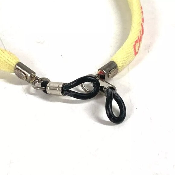CHANEL Eyewear Sunglasses Glasses 00T glass cord glasses strap Canvas yellow - Picture 3 of 9